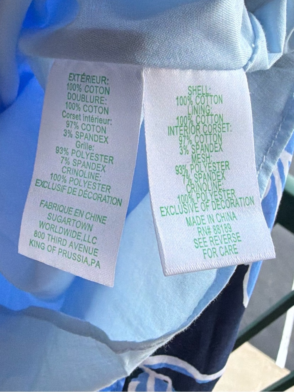 🆕 🌿🦋Lilly Pulitzer Kenni Midi Dress Size 0 Sunwashed Blue Tall Tales Strapless - Picture 17 of 17